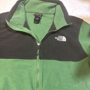 The north face green jacket.